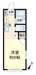 サンハイム東橋本【2階】の間取り
