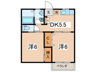 グランドールM【2階】の間取り