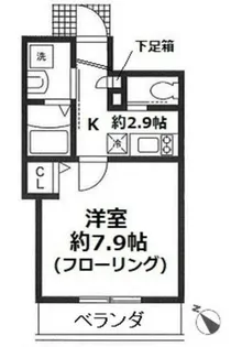 カーサ・ティーナ【3階】の間取り