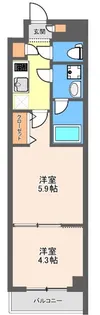 スカイホーム【2階】の間取り