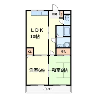 グリーンメモリアパートII【2階】の間取り