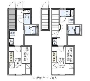 レオパレスエスタIII【1階】の間取り