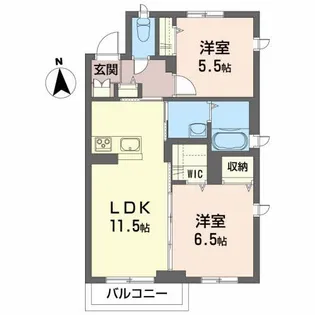 ベレオMY【2階】の間取り