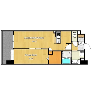 la peche【2階】の間取り