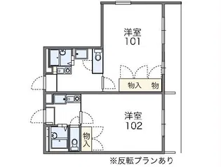 レオパレスFLORIA【2階】の間取り