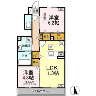 サリーレ【1階】の間取り