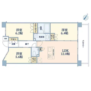 リビオ荻窪レジデンス【3階】の間取り