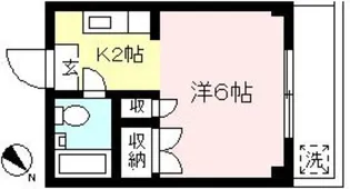 ヴィラ枡形3番館【2階】の間取り