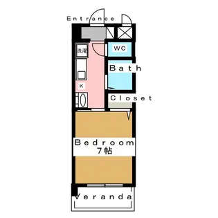 クリエイティブ一宮【2階】の間取り