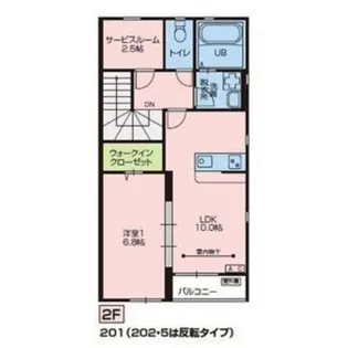 カルム御前通り【2階】の間取り