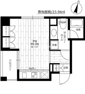 グラーサ本郷東大前【13階】の間取り
