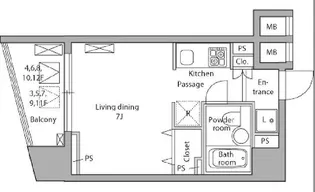 レジディア神田岩本町【11階】の間取り