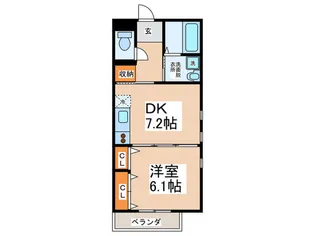 メゾン植野【2階】の間取り