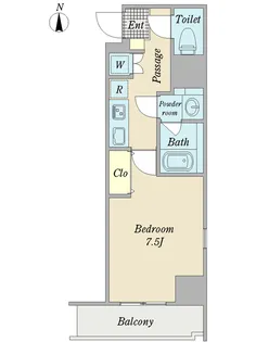エスフォレスト横浜【5階】の間取り