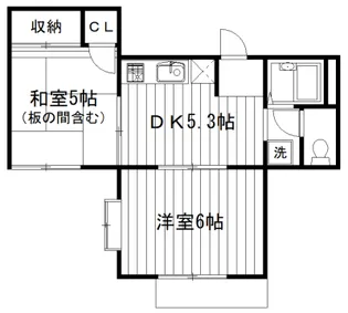 メゾンボルガート【1階】の間取り