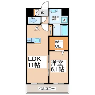 SQUARE菊陽【8階】の間取り