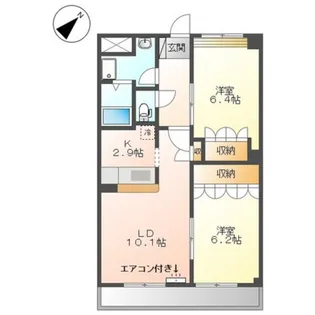 池之内ヒルズANNEX【2階】の間取り