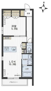 ComfortMaison浦和元町【4階】の間取り
