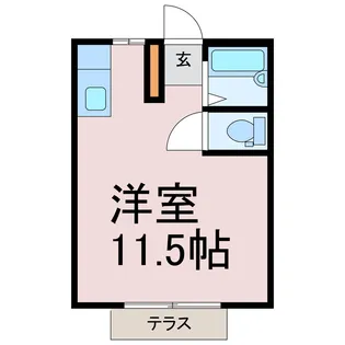 サンシティー羽生【1階】の間取り