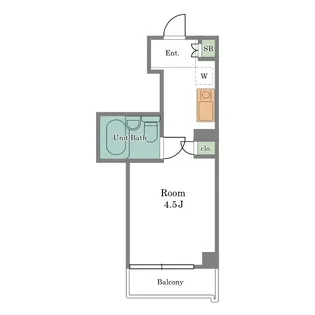 プリンセスコート赤堤【4階】の間取り