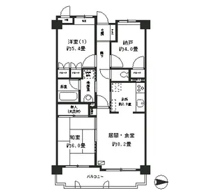 パークヒルズ横浜星川【3階】の間取り