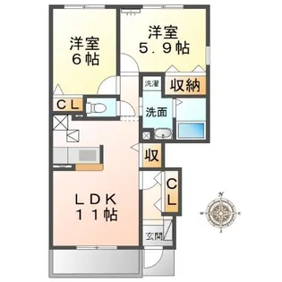 サンリット【1階】の間取り