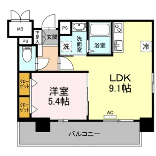 Chula Vista Casa Daido【7階】の間取り