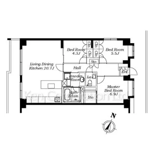RUSSE学芸大学【6階】の間取り