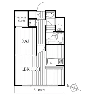 アーバン24【1階】の間取り