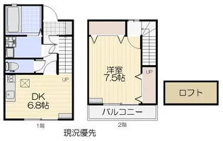フロントガーデン北山B棟の間取り