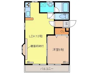 パラシオンII【2階】の間取り