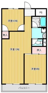第2林マンション【4階】の間取り