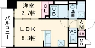 RESIDENCE花畑【10階】の間取り