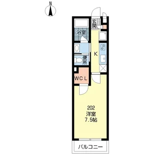 フラワー溝口【2階】の間取り