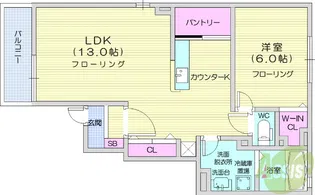 クラール2【1階】の間取り