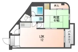 ファミティ弐番館【6階】の間取り