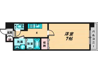 Amabile深江橋【8階】の間取り