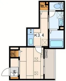 Le lis blanc I(ル・リブロンI)【2階】の間取り