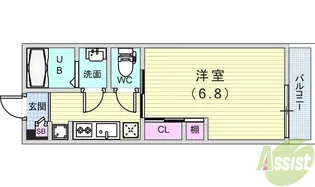BULE SKY MAYA 3【1階】の間取り