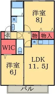 メルヴェイユC【2階】の間取り