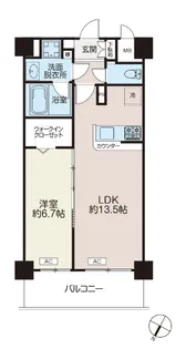 メルヴェーユイイダ志村【4階】の間取り