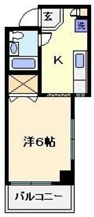 コーポサンヒルズ【4階】の間取り