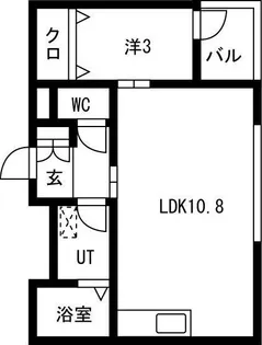 ビファイン泉中央【1階】の間取り
