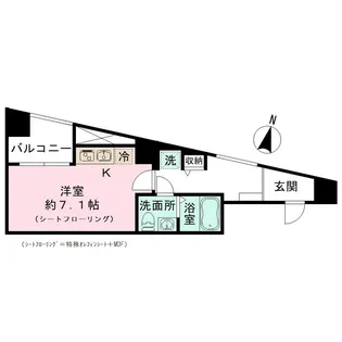 フロレゾン代々木【4階】の間取り
