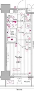 ガーラ・プレシャス代々木北参道【2階】の間取り
