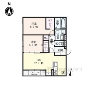CASALIBERTYBALANCETH【3階】の間取り