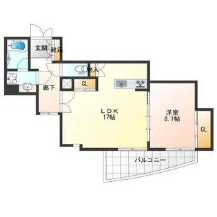 プレミシス岸里【3階】の間取り