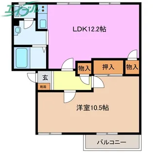 グランシャリオ日永西 C棟【1階】の間取り