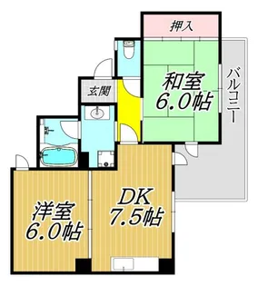 M‘STYLE伊丹西台【4階】の間取り