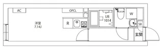 AXIA M-City武蔵小山【1階】の間取り